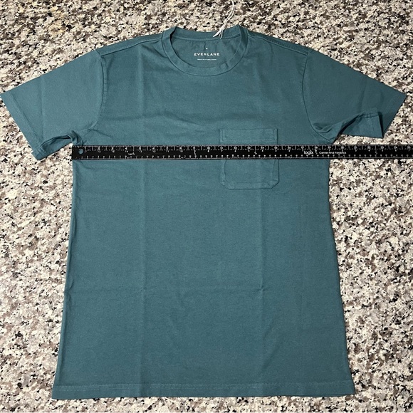 Everlane Shirt XS Premium Weight Pocket Tee Blue - Picture 5 of 7